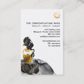 *~* Mermaid Mystic Sun Gold Luna Carte de visite (Dos)