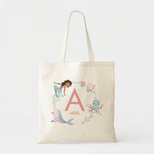 Mermaid Name Canvas tas (Voorkant)