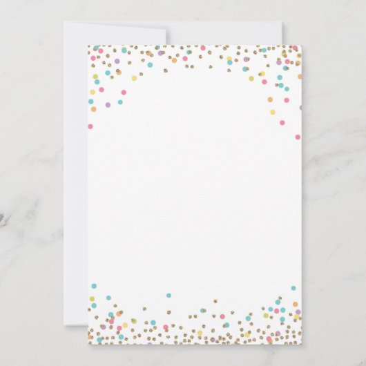Mermaid Narwhal Pool Party Anniversaire Invitation (Dos)