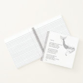 Mermaid notebook met gedicht "Het eindeloze Zee" Notitieboek (Binnen)