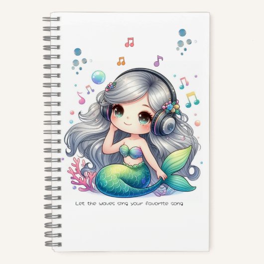 Mermaid Notebook Notitieboek (Voorkant)