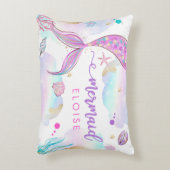 Mermaid Nursery Baby shower Gift Personalized Accent Kussen (Voorkant(Verticaal))