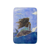 Mermaid & Ocean Bath Mat (Voorkant Verticaal)