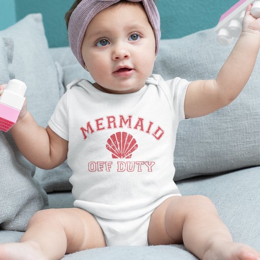 Mermaid Off Duty Cute  Baby Romper
