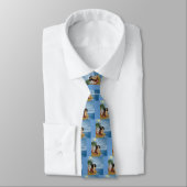 Mermaid on Beach Necktie Stropdas (Gebonden)