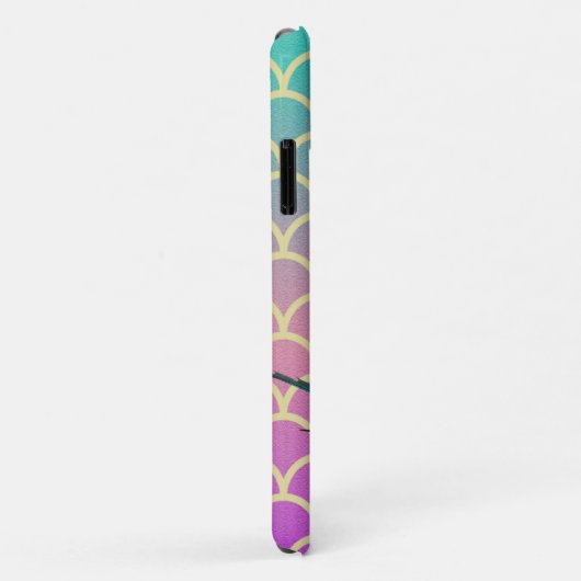 Mermaid on Ombre Mermaid Tail Scales Case-Mate iPhone Case (Achterkant/rechts)