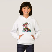 Mermaid on Rock – Kids’ Hoodie (Devant entier)