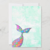 Mermaid ONE der the Sea 1er Birthday Invitation (Dos)