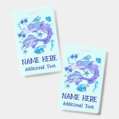 Mermaid Paars Fairy Creater Badge (Voor- en achterkant)