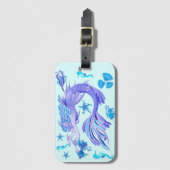 Mermaid Paars Fairy Creater Bagagelabel (Voorkant (verticaal))