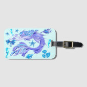 Mermaid Paars Fairy Creater Bagagelabel (Voorkant (horizontaal))