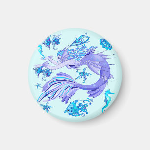 Mermaid Paars Fairy Creater Magneet