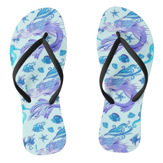 Mermaid Paars Fairy Creater Teenslippers (Voetbed)