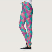 Mermaid Paarse Glitter Scales Leggings (Links)