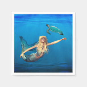 Mermaid Paper Napkin Servet
