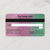 Mermaid Parties scintillant rose Certificat cadeau (Dos)