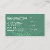 Mermaid Parties scintillant Turquoise - Certificat (Dos)