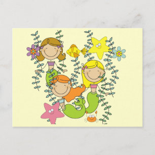 Mermaid Party Briefkaart