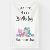 MERMAID PARTY Zomer thema Banner (Verticaal)