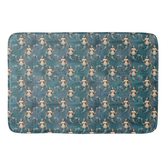 Mermaid Pattern Badmat (Voorkant)