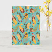 Mermaid Pattern | Blanco Kaart (Gele Bloem)