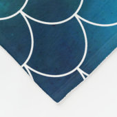 Mermaid Pattern Fleece Deken (Hoek)