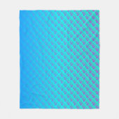 Mermaid Pattern in Aqua Blue en Paars Fleece Deken (Voorkant)