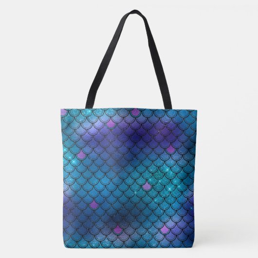 Mermaid Pattern Tote Bag - Customizable Beach Bag (Devant)