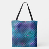 Mermaid Pattern Tote Bag - Customizable Beach Bag (Dos)