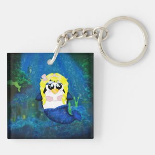 Mermaid Penguin Sleutelhanger
