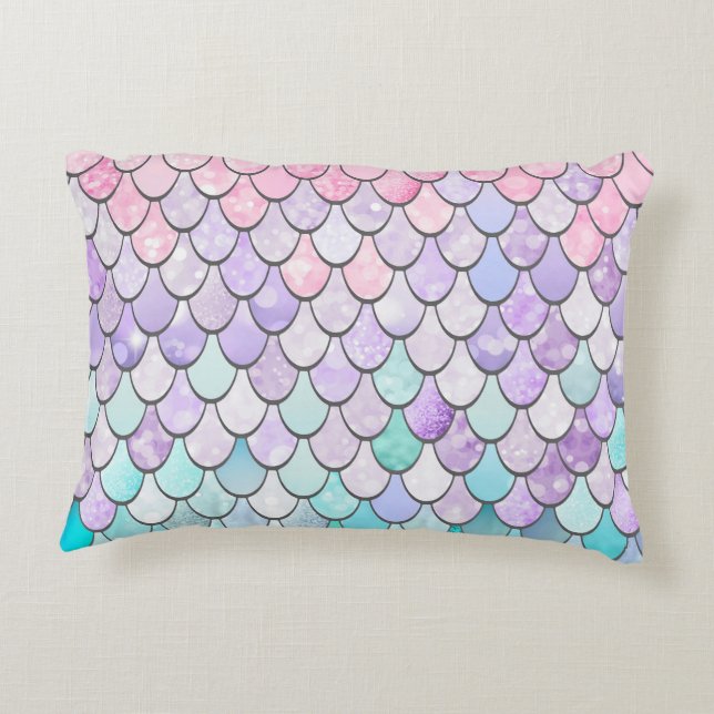 Mermaid Pillow, Cushion, Sierkussen Accent Kussen (Achterkant)