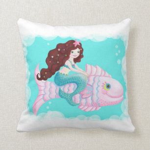 Mermaid pillow kussen