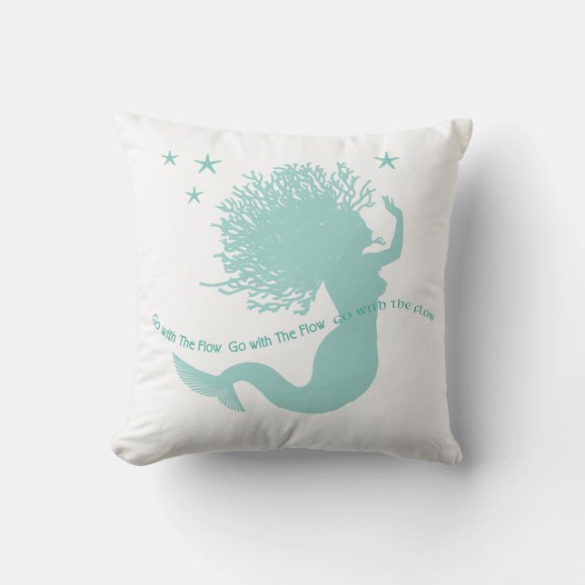 Mermaid Pillow Kussen (Voorkant)