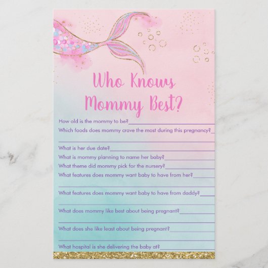 Mermaid Pink Gold die mama het beste spel kent (Voorkant)