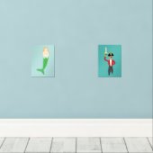 Mermaid & Pirate Muurkunst Sets (Houten vloer)