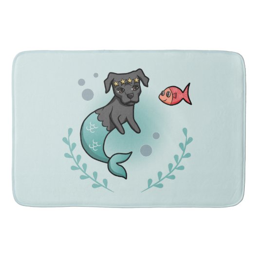 Mermaid Pit Bull Badmat (Voorkant)