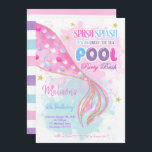 Mermaid & Pool kids Invitation<br><div class="desc">Mermaid & Pool kids Invitation</div>