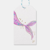 Mermaid Pool Party Hartelijk dank voor Labels met Cadeaulabel (Achterkant)