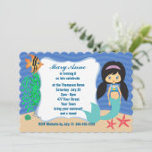 Mermaid Pool Party Kaart (Staand voorkant)