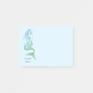 Mermaid Post-It Notes
