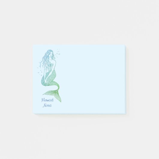 Mermaid Post-It Notes (Voorkant)