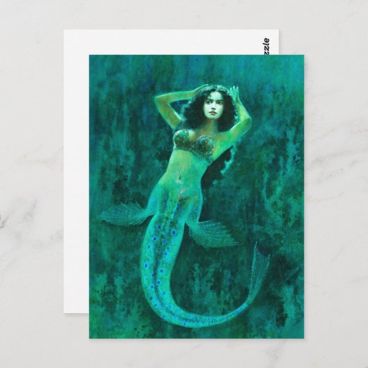 Mermaid Postard Briefkaart (Voorkant / Achterkant)