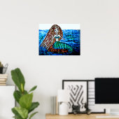 Mermaid Poster (Thuiskantoor)