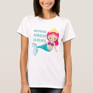 Mermaid Princess à bord d'un t-shirt de maternité
