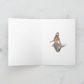 Mermaid Princess Of Atlantis Birthday Card Kaart (Binnen)