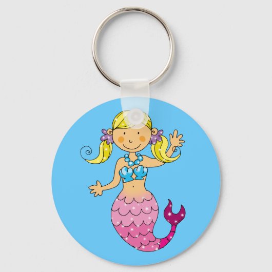 mermaid princess sleutelhanger (Voorkant)