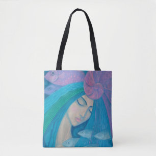 Mermaid Princess, underwater Fantasy, roze blauw Draagtas
