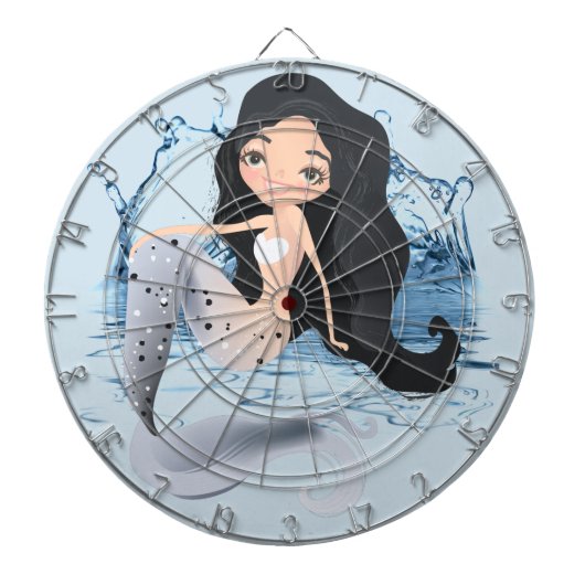 Mermaid ProfilesInk Dart Board Dartbord (Voorkant)