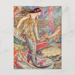 Mermaid Queen Nursery Rhyme Briefkaart