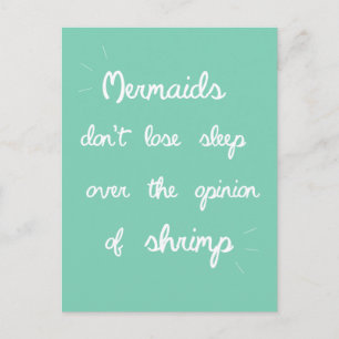 Mermaid Quote Briefkaart